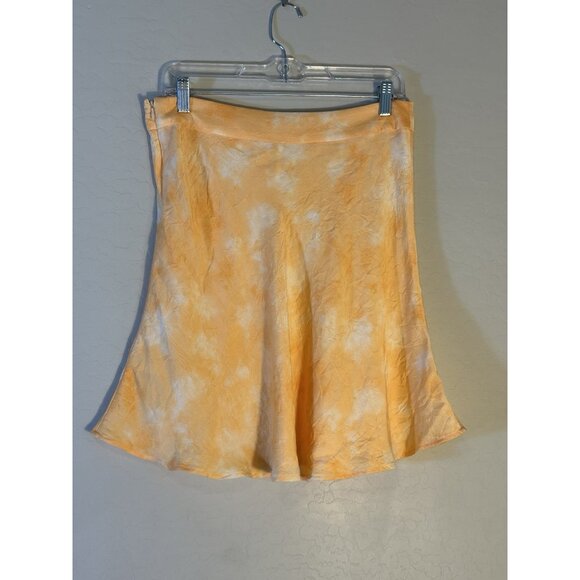 Free People Martine Flirt Tie Dye Skirt Peach Side Zip Light 12 - Picture 4 of 7